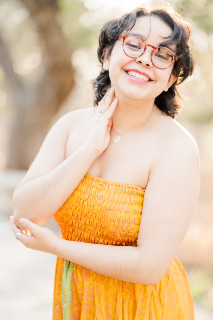 Close up of WImberley High School Senior