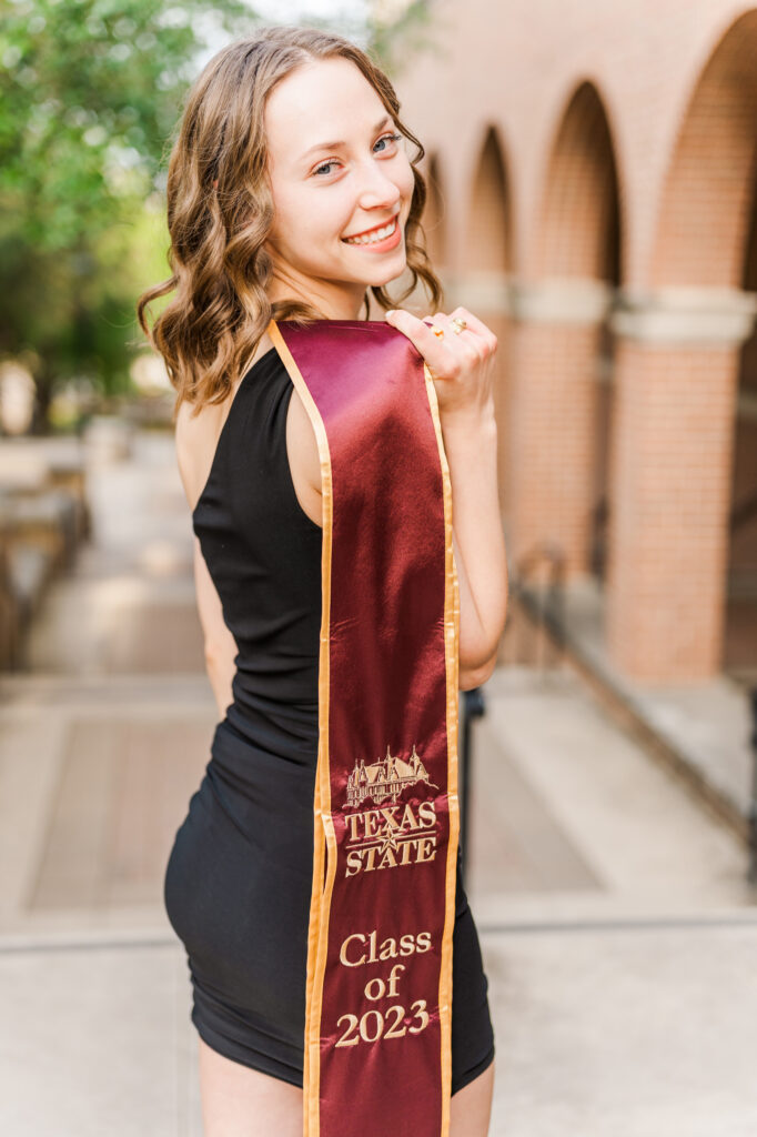 Texas State graduation photos by the UAC