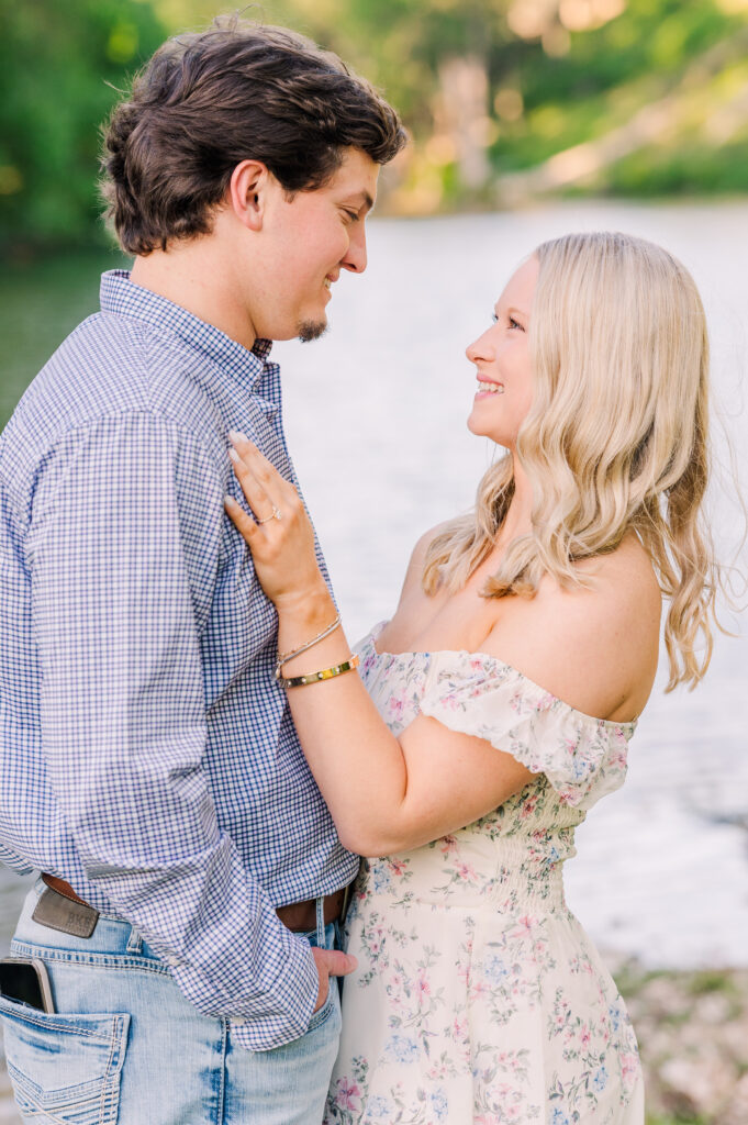 Couple portraits by Gruene in New Braunfels, TX