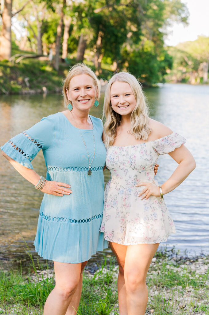 Mom and daughter portrait in New Braunfels, TX